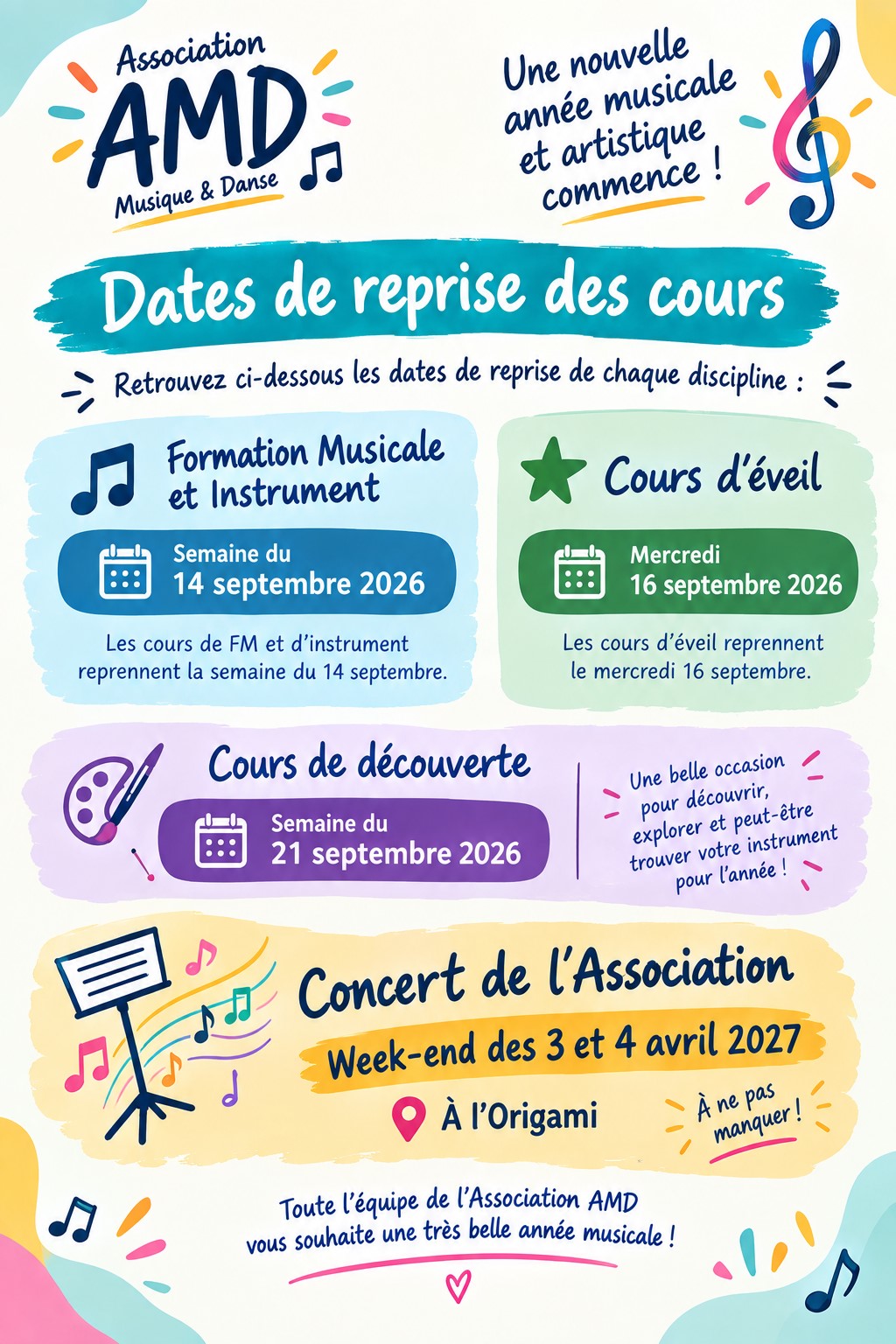 affiche rentrée